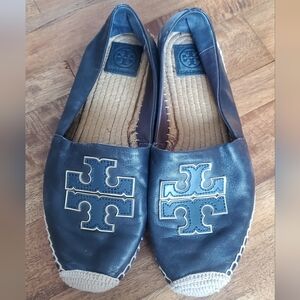 Tory Burch Navy Espadrilles